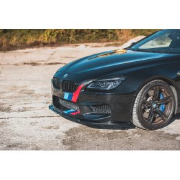 Накладка сплиттер на передний бампер Вар2 на BMW M6 F06 Gran Coupe